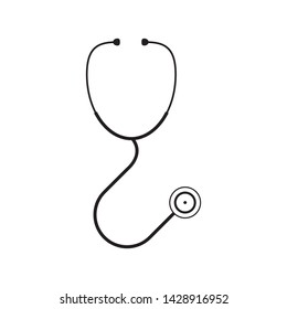 Stethoscope logo template vector icon design