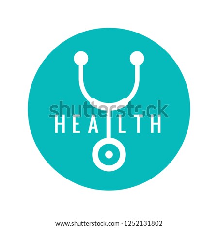 stethoscope logo vector illustration