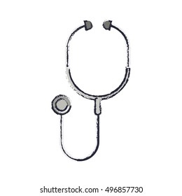 stethoscope medical blurred with auriculars