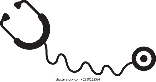 stethoscope medical device flat icon set. Stethoscope icon. Healthcare logo. Stethoscope Icon vector symbol for medical doctor and physician