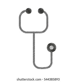 stethoscope medical device icon vector illustration design