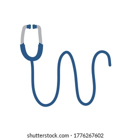 stethoscope medical device isolated icon vector illustration design
