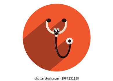 Stethoscope Medical Device Vector Design