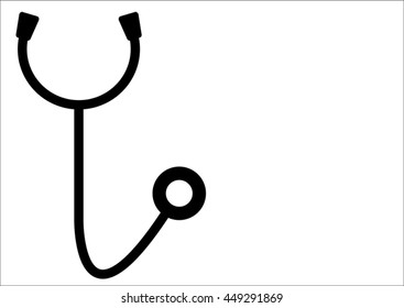 Stethoscope medical equipment  Vector 