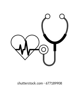 stethoscope medical with heart