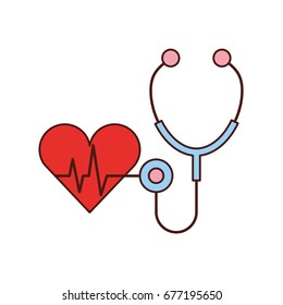 stethoscope medical with heart