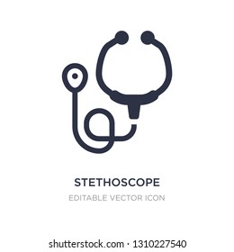 stethoscope medical heart beats control tool icon on white background. Simple element illustration from Medical concept. stethoscope medical heart beats control tool icon symbol design.