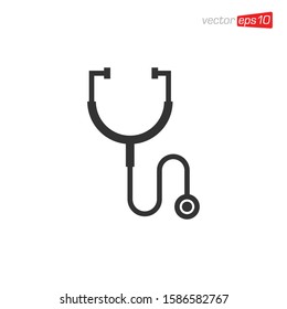 Stethoscope Medical Icon Design Vector