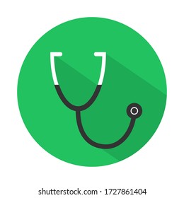 Stethoscope Medical Icon Flat design