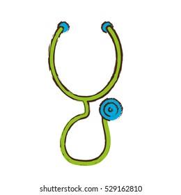 stethoscope medical icon image vector illustration design 