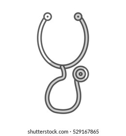 stethoscope medical icon image vector illustration design 