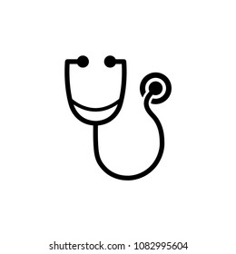 stethoscope - medical icon vector