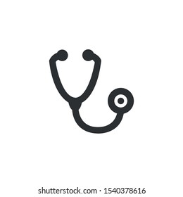 Stethoscope, medical icon - Vector