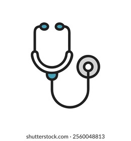 Stethoscope Medical Instrument Icon illustration