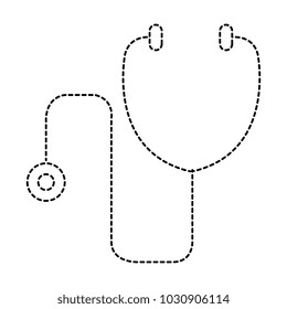 stethoscope medical isolated icon