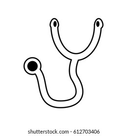 stethoscope medical isolated icon