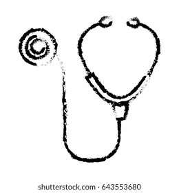 stethoscope medical isolated icon