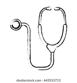 stethoscope medical isolated icon
