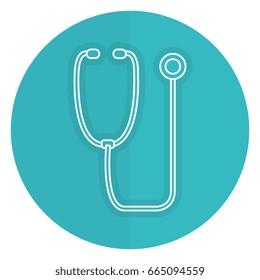 stethoscope medical isolated icon