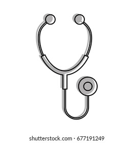 stethoscope medical isolated icon