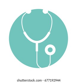 stethoscope medical isolated icon