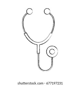 stethoscope medical isolated icon