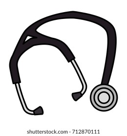 stethoscope medical isolated icon