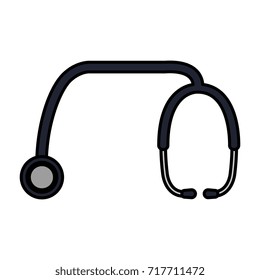 stethoscope medical isolated icon