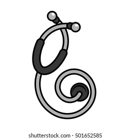 stethoscope medical isolated icon vector illustration design
