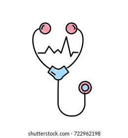 stethoscope medical tool for cardiologist sign