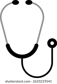 Stethoscope Medical Tool. medical equipment. signify diagnostic healthcare. Doctor stethoscope medical device.  physician icons