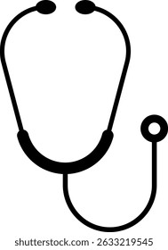 Stethoscope Medical Tool. medical equipment. signify diagnostic healthcare. Doctor stethoscope medical device.  physician icons