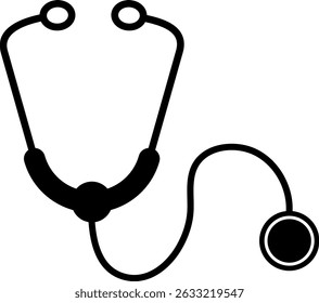 Stethoscope Medical Tool. medical equipment. signify diagnostic healthcare. Doctor stethoscope medical device.  physician icons