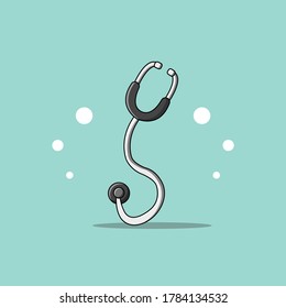 Stethoscope Medical vector Flat design