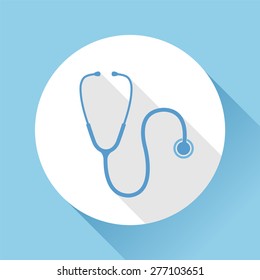 Stethoscope - medical vector icon