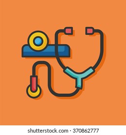 Stethoscope medical vector icon