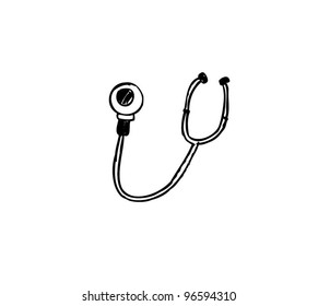 stethoscope medical vector illustration