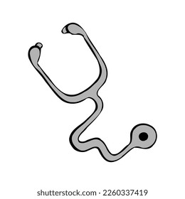Stethoscope for medicine industry vector illustration