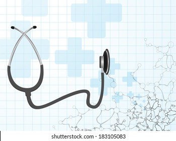 Stethoscope  molecule vector 