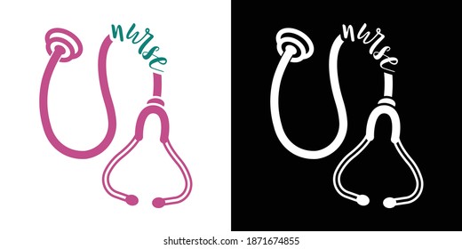 Stethoscope Nurse Printable Vector Illustration