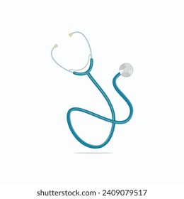 Stethoscope on a white background