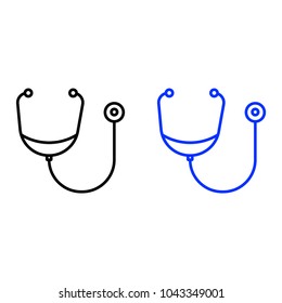 Stethoscope outline icon