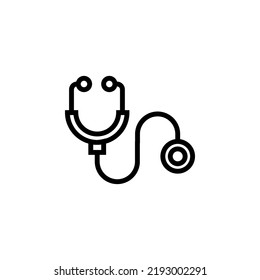 Estetioscopio Con Vector De Icono De Contorno