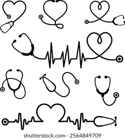 Stethoscope Package Heart Heartbeat Nurse Life Doctor 