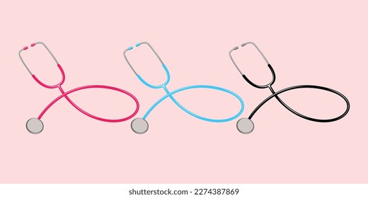 stethoscope premium vector art illustration