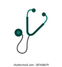 Stethoscope, pulse, instrument icon vector image. Can also be used for healthcare and medical. Suitable for mobile apps, web apps and print media.