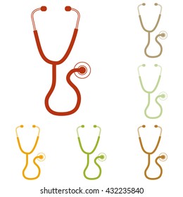 Stethoscope sign illustration