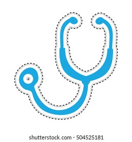 stethoscope silhouette icon image