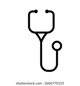 Stethoscope - simple vector icon	