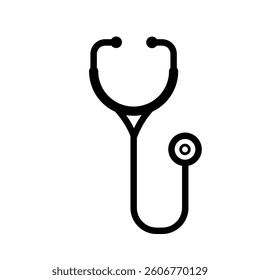 Stethoscope - simple vector icon	